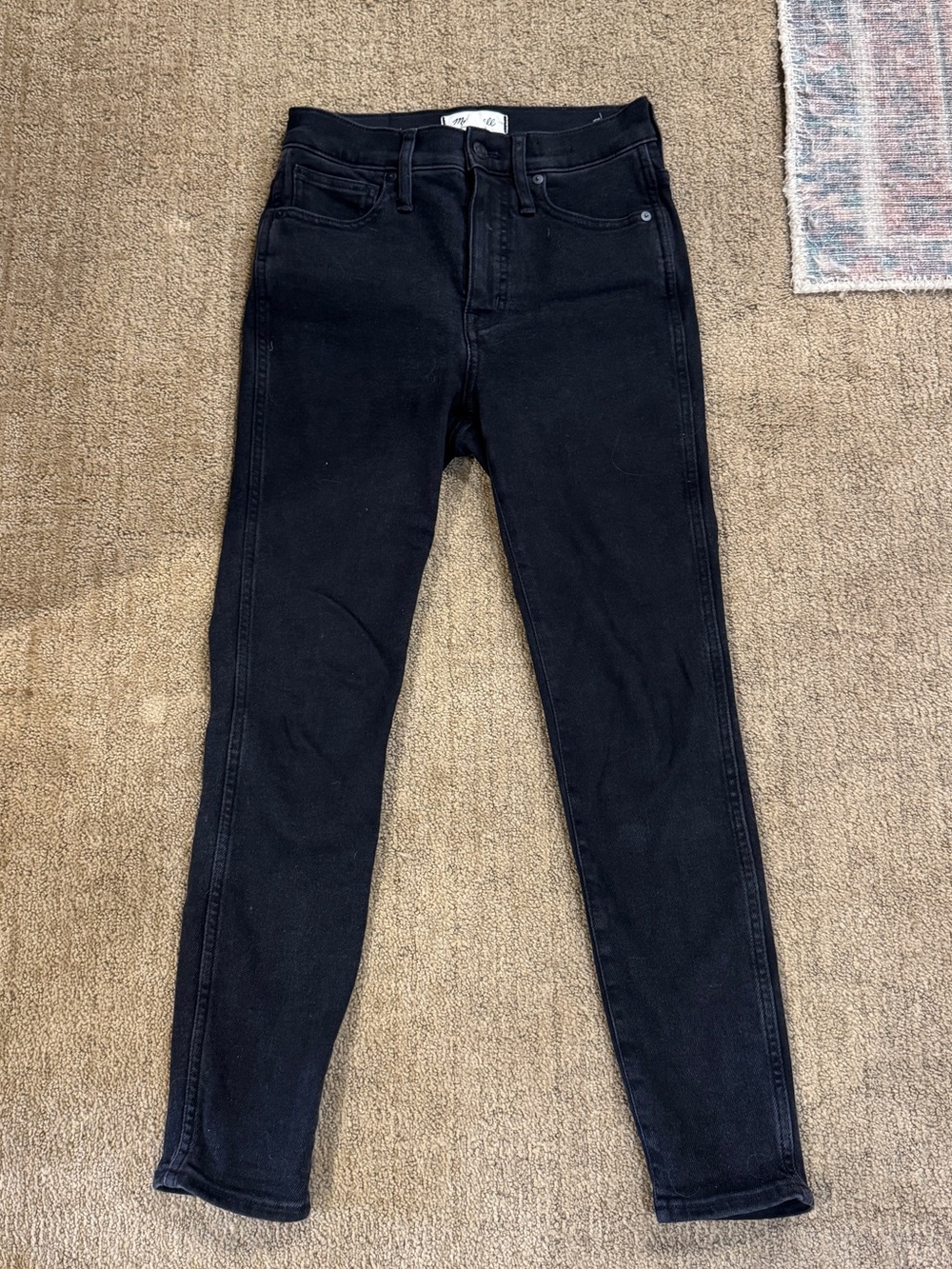 Madewell Black High-Rise Slim Jeans